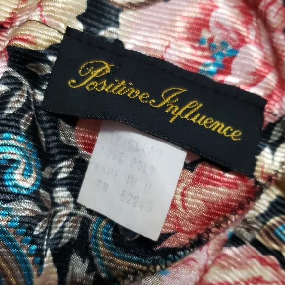 RARE!! Vintage Floral & Lace Peplum V Neck Pencil Skirt Formal Mini Midi Dress - Picture 5 of 11